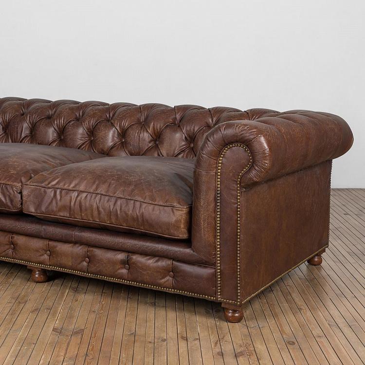 Четырёхместный диван Вестминстер, набивка пером Westminster Feather 4 Seater