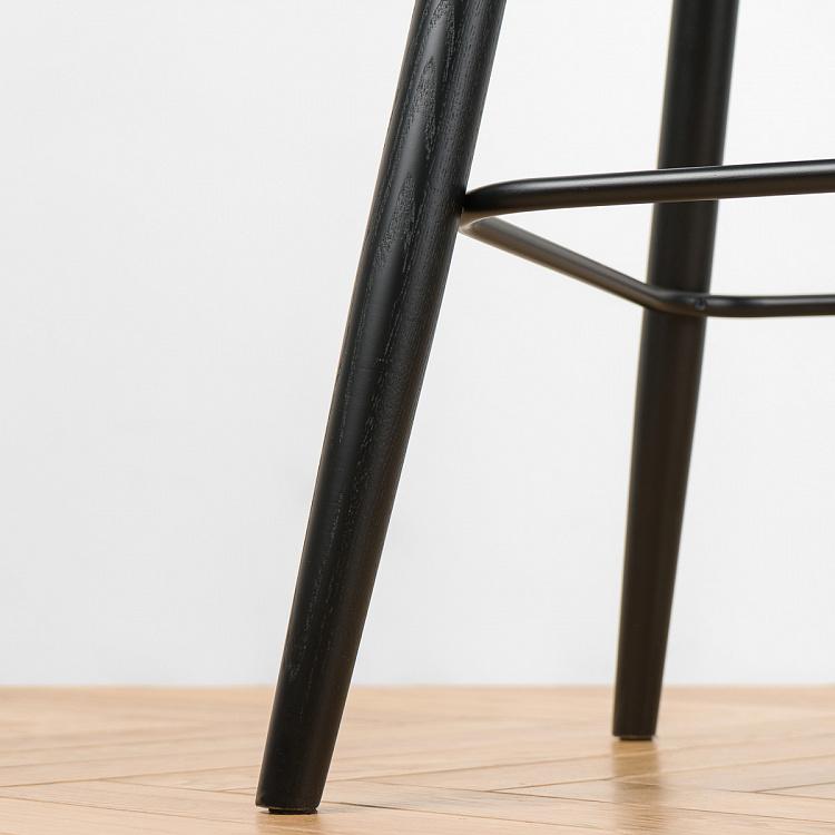 Барный стул Кофе, чёрные ножки Coffee Barstool, Oak Black