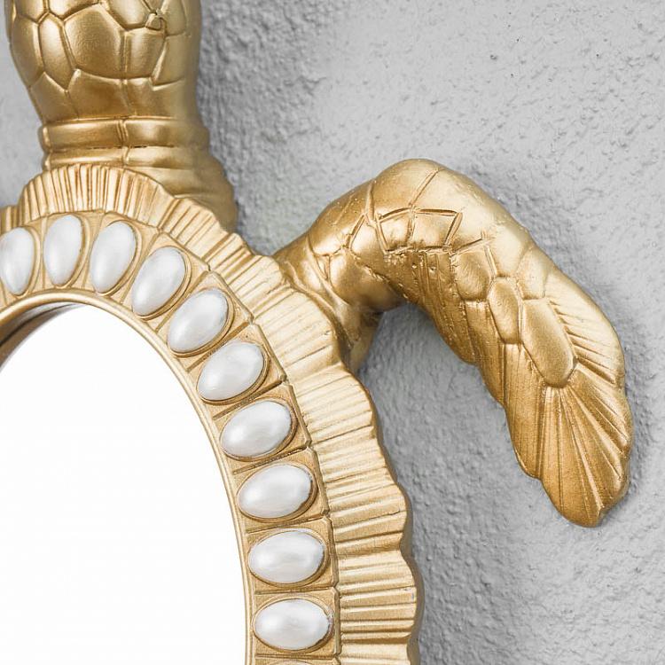 Настенное зеркало Черепаха Turtle Wall Mirror Gold