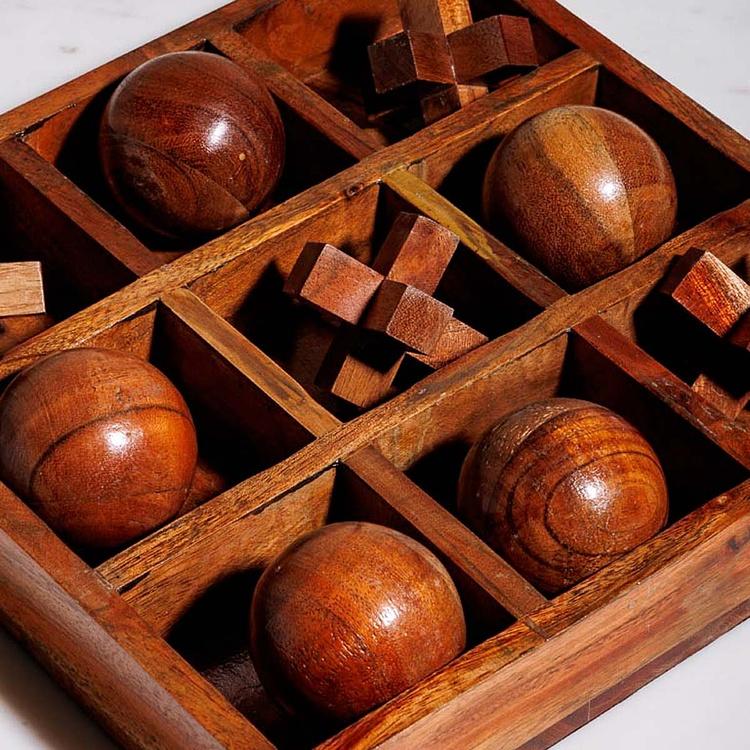 Настольная игра 3D Wooden Tic Tac Toe - ракурс 3