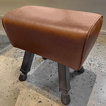 Табурет Jockey Stool A натуральная кожа Vector Dark Brown