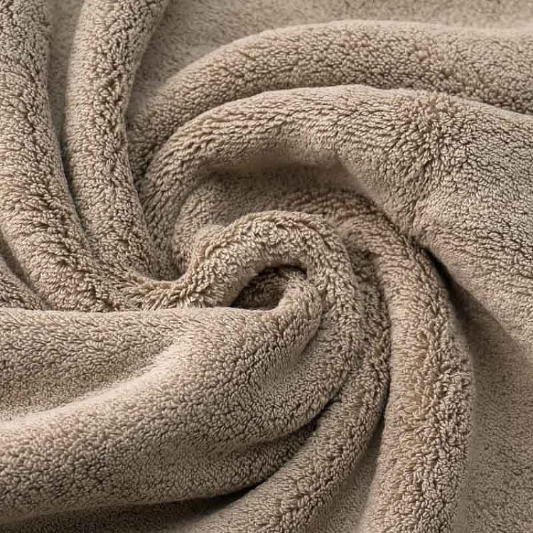 Дымчато-бежевое махровое банное полотенце Олимпия 76x142 см Olympia Bath Towel Vapour 76x142 cm