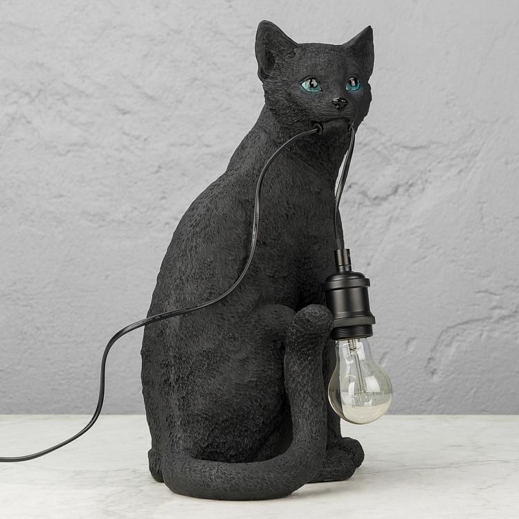 Настольная лампа с чёрной кошкой Шушу Table Lamp Chouchou Black