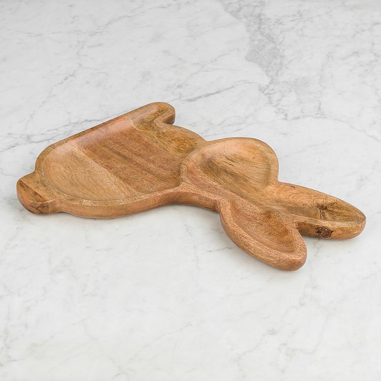 Подставка для мелочей Кролик Wooden Rabbit Trinket Tray