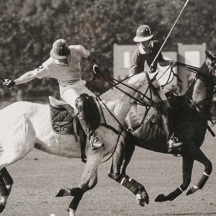 Фото-принт в чёрной раме Поло матч Polo Match In The Park, Black Box Frame