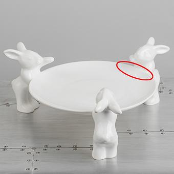Сервировочная подставка Plate For Sweets Rabbits Thieves discount3 - ракурс 2