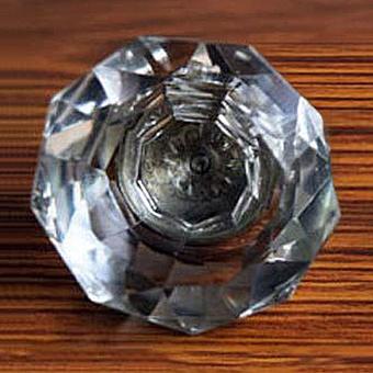 Large Crystal Glass Knob