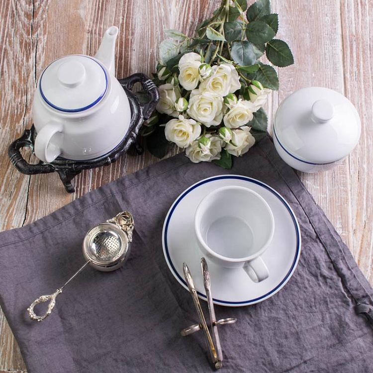Чайное блюдце Синяя полоска Filo Blue Tea Saucer