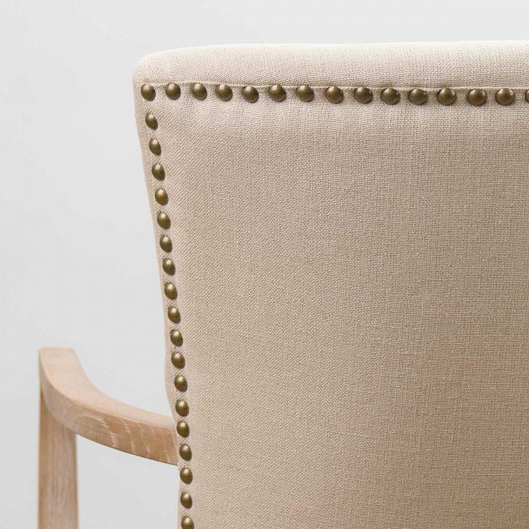 Стул Мами с подлокотниками, песочные ножки Mami Dining Chair With Arms, Oak Sandwashed