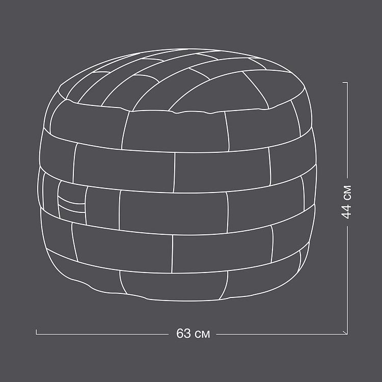 Круглый пуфик Барбакан, S Barbakan Footstool Round Small RM