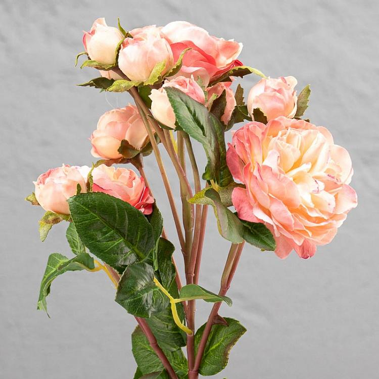 Искусственная роза Дэвид Остин розово-кремовая David Austin Rose Pink Cream 51 cm