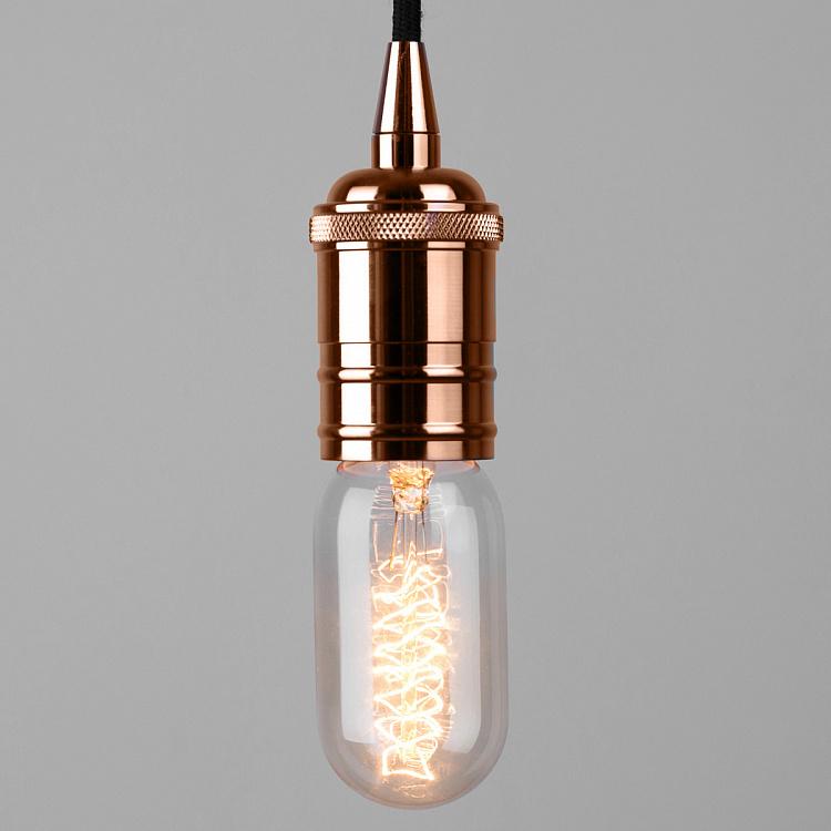 Hanging Lamp Base Bill, Pink Gold E27