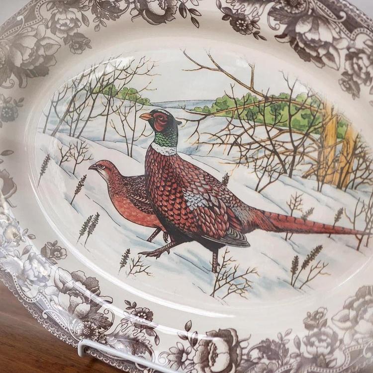 Овальная сервировочная тарелка Волшебная роща, L Haydon Grove Oval Serving Plate Large