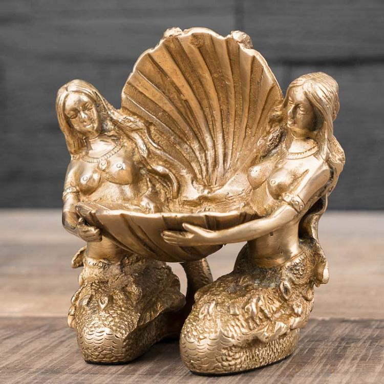 Подставка для мелочей и украшений Русалки с ракушкой Mermaids Holding Shell Tray