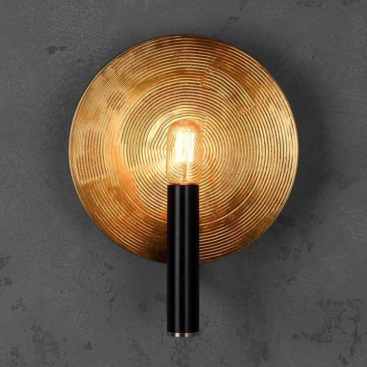 Бра Орбис, золотая поталь, S Wall Lamp Mind And Object Orbis Small, Gold