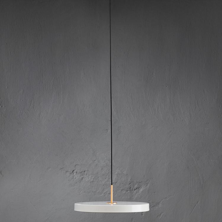 Жемчужный светодиодный подвесной светильник Астерия с укороченным проводом Asteria Hanging Lamp Pearl White Short Cord