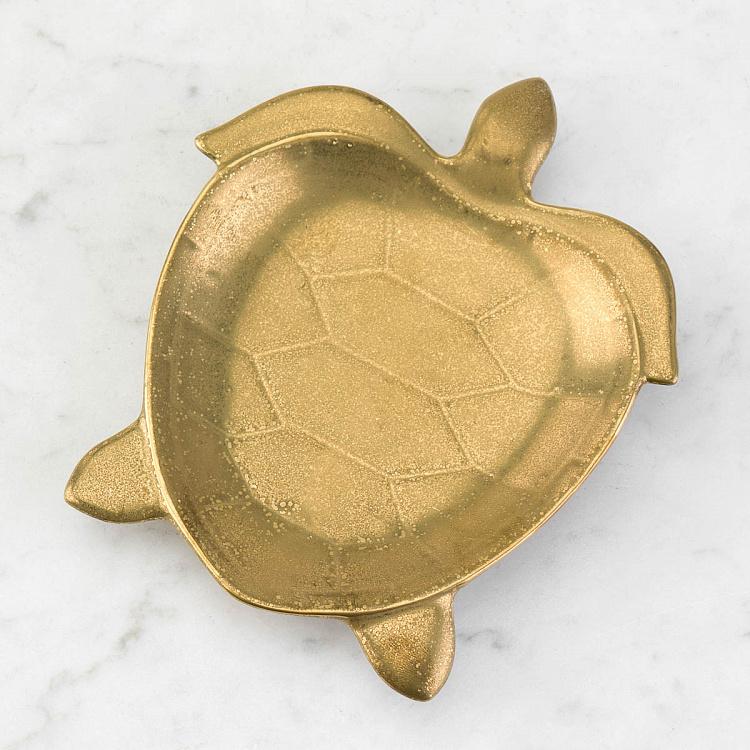 Подставка для мелочей и украшений Золотистая черепаха Golden Turtle Trinket Tray