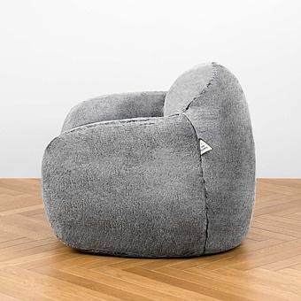 Кресло Snug Chair искусственный мех Grizzly Grey - ракурс 3