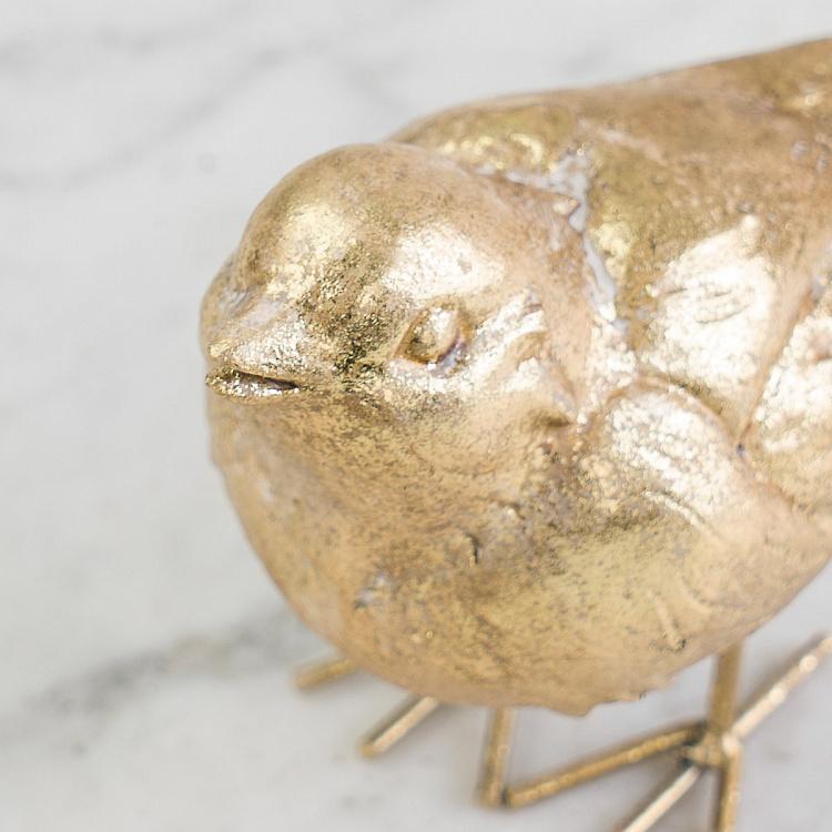 Статуэтка Золотая поющая птица Golden Bird Head Up Figurine