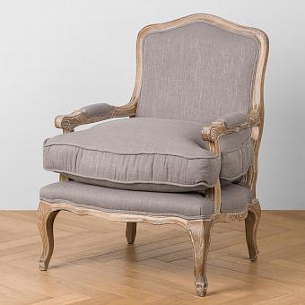 Кресло Marie Armchair, Oak Sandwashed полиэстер Linen Stone