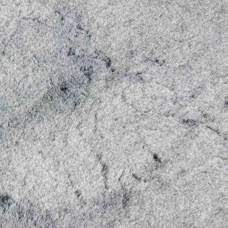 Пуфик Alaska Round Pouf Small искусственный мех Grizzly Grey - ракурс 5