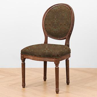 Стул Jean-Paul 2 Chair, Oak Dark Amber ткань Burnt Green Jacquard