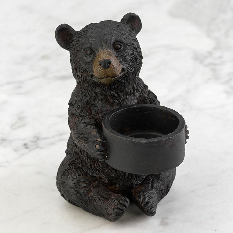 Подсвечник Сидящий медведь Seated Bear Tealight Holder