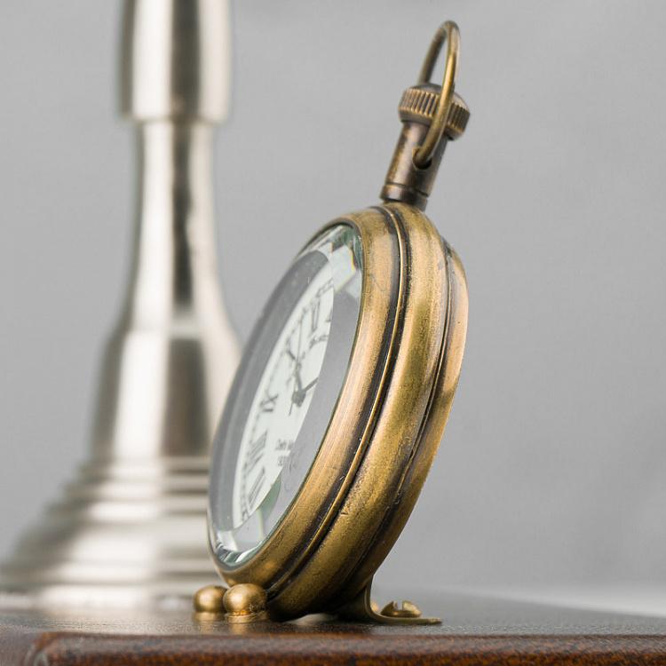Настольные часы с пропеллером на подставке Propeller Desk Clock On Leather Stand