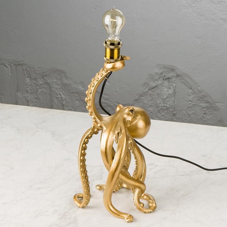 Настольная лампа Золотой осьминог Отто Table Lamp Golden Octopus Otto