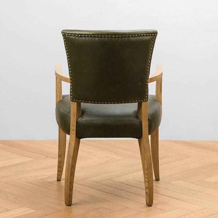 Стул Мами с подлокотниками, светлые ножки Mami Dining Chair With Arms, Oak Brown