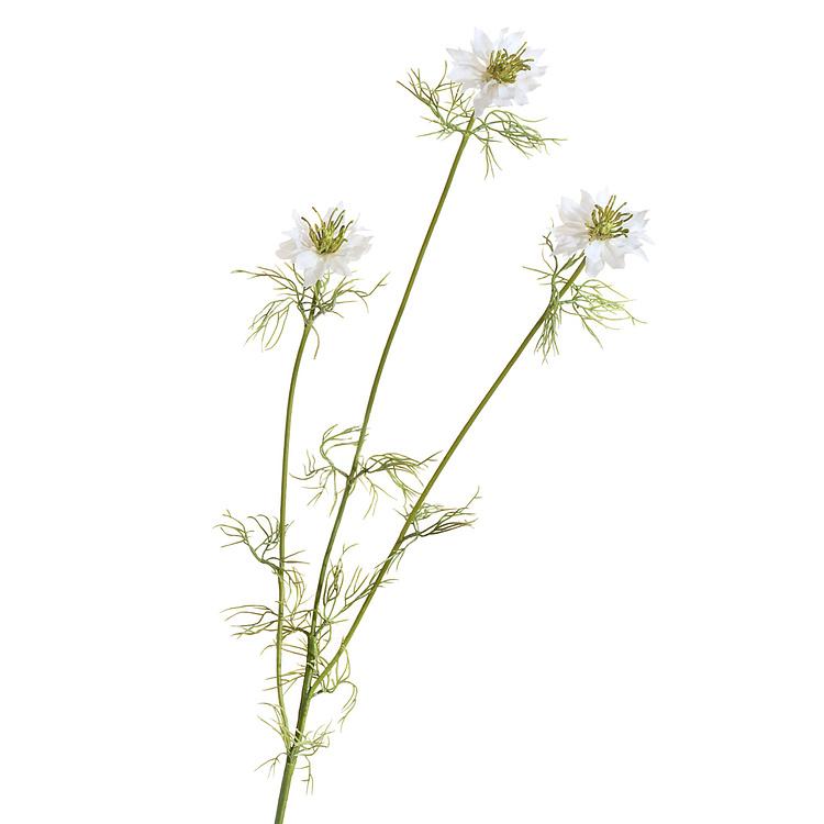 Искусственный цветок Nigella Alba 59 cm