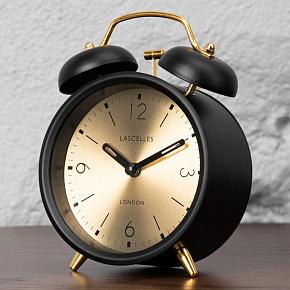 Traditional Bell Alarm Clock Black