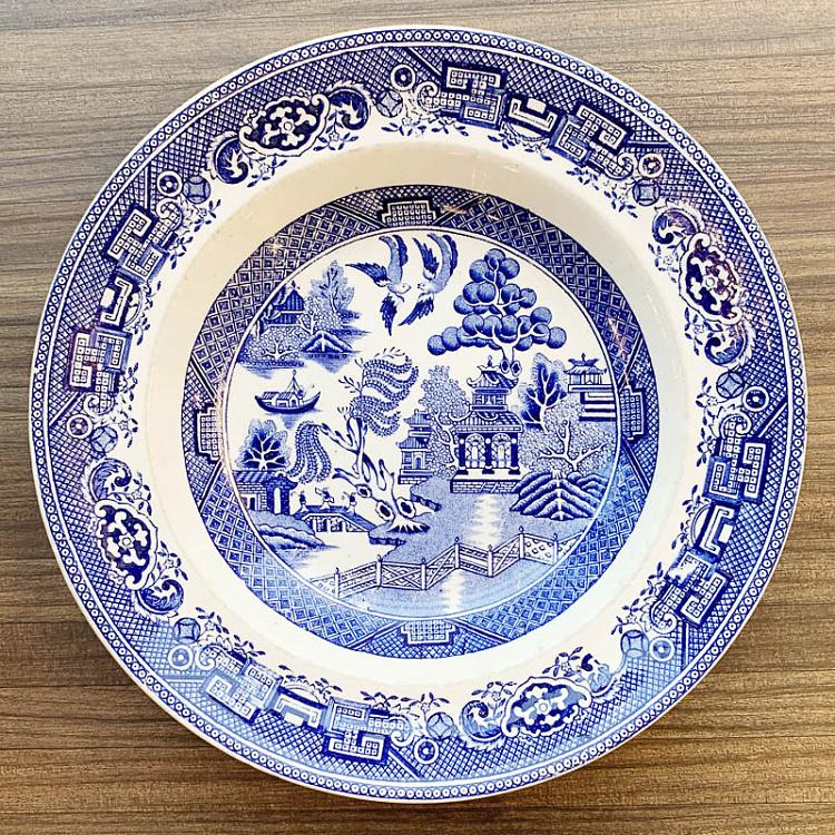 Винтажная тарелка Ива, M Vintage Plate Willow Medium