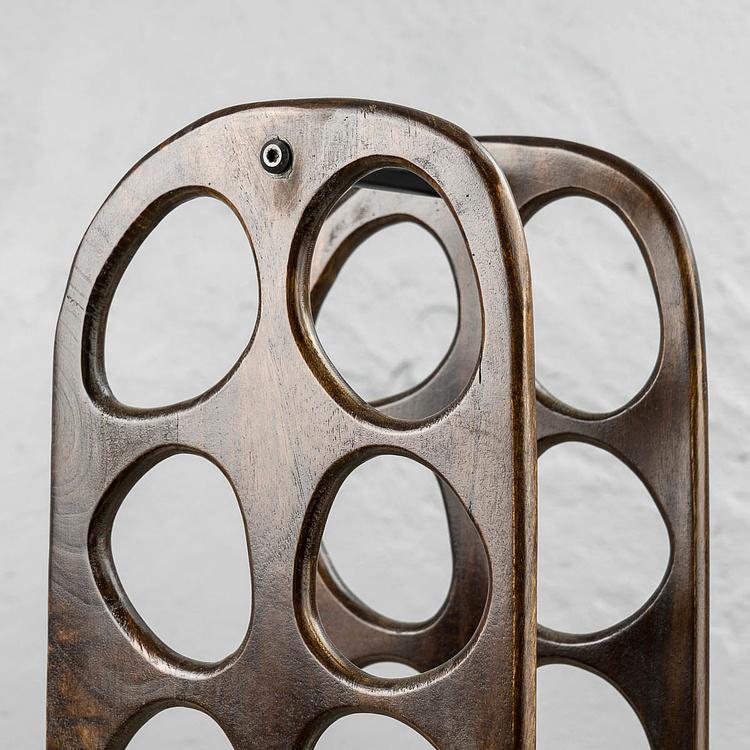 Подставка на десять бутылок из дерева манго Mango Wood Bottle Rack For 10 Bottles