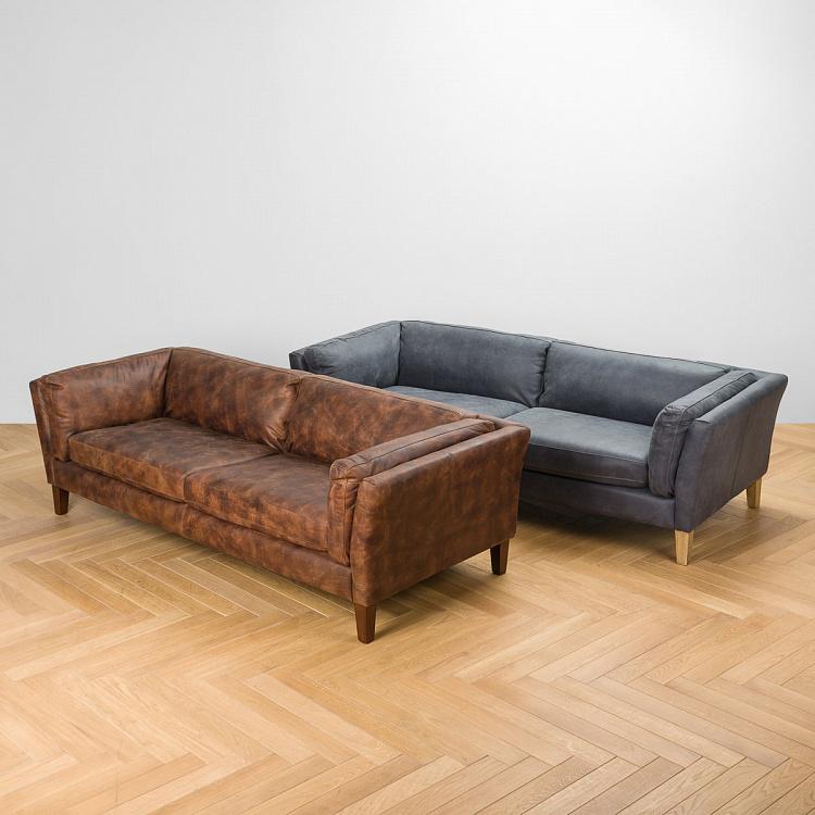 Трёхместный диван Верона, светлые ножки Verona 3 Seater, Oak Brown