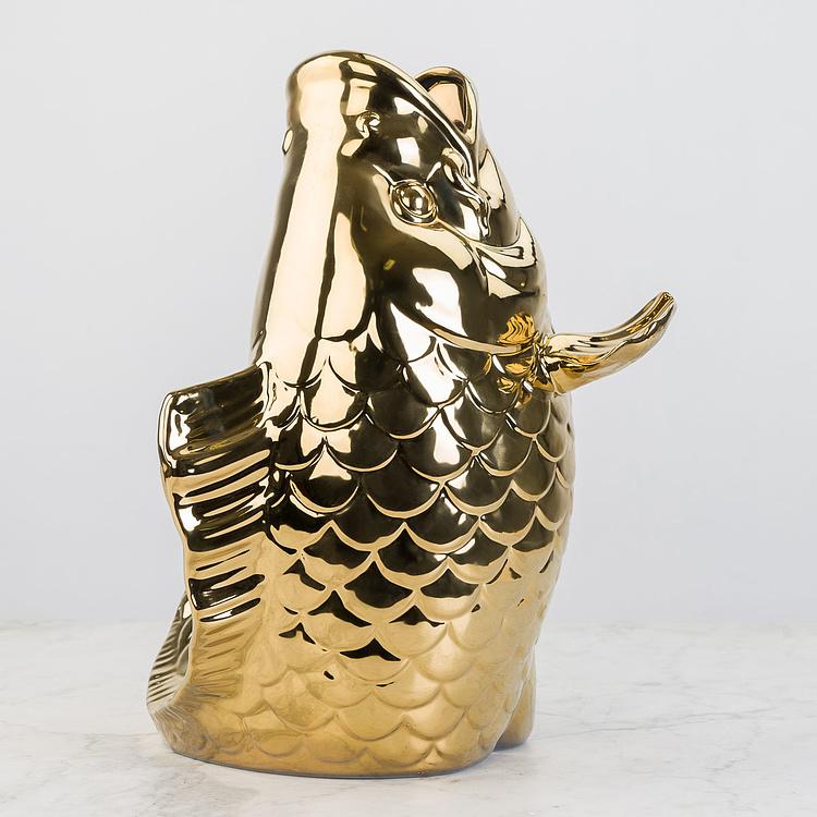 Ваза золотого цвета Блабб Blubb Gold Vase