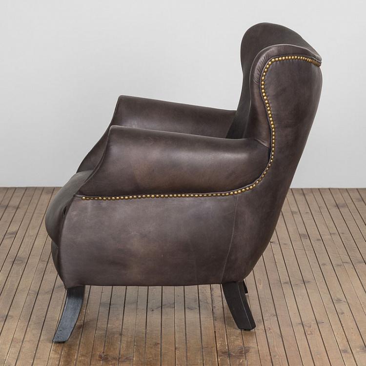 Кресло Ученого, чёрные ножки Scholar Armchair, Black Wood