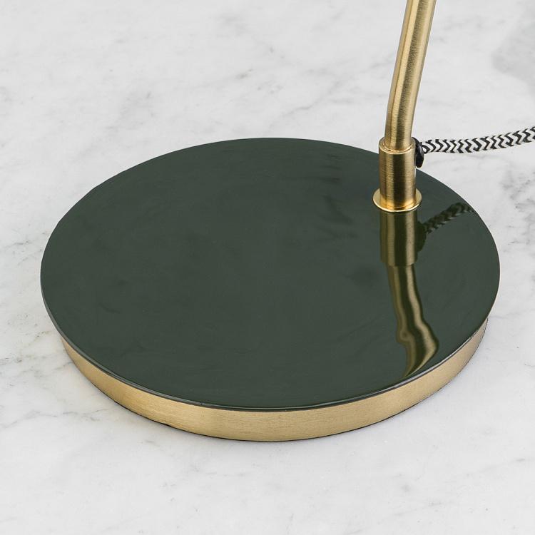 Оливково-золотая настольная рабочая лампа Olive Green And Gold Desk Lamp