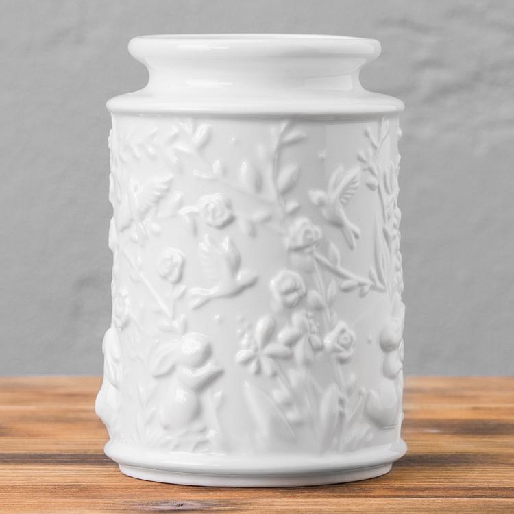 Белая ёмкость для хранения Сказочный сад Pot Fairy Garden White