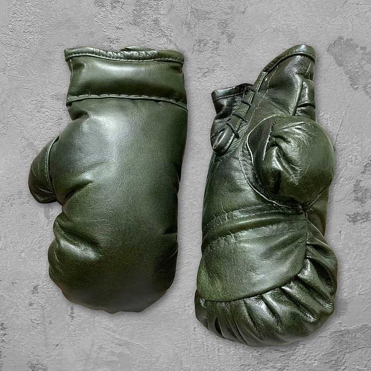 Декоративные кожаные боксёрские перчатки в винтажном стиле Boxing Gloves RM