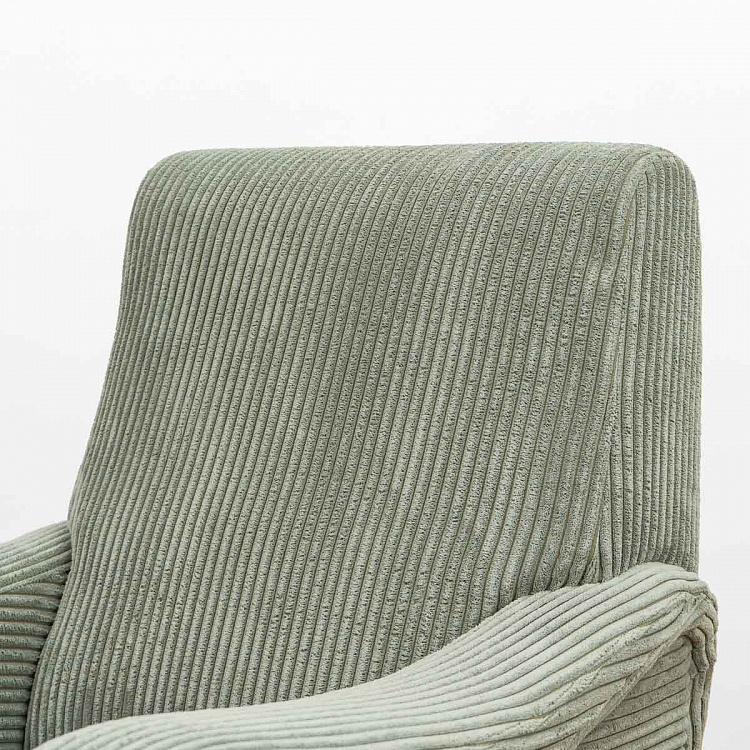 Зелёное кресло Альберт Albert Armchair Green Velvet