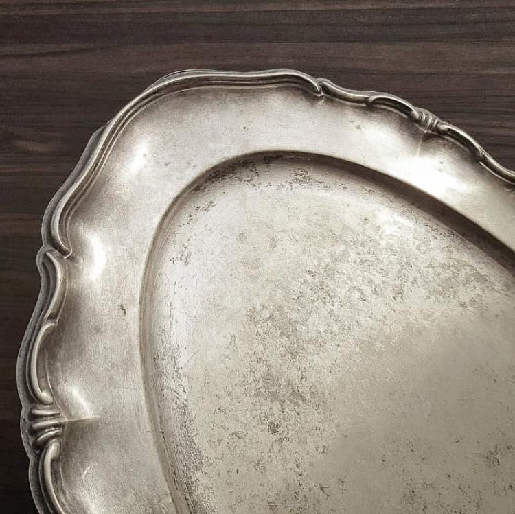 Винтажный серебряный поднос 9 Vintage Old Silver Plate 9