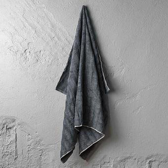 Ash Ribbed Body Towel Anthracite 100x150 cm