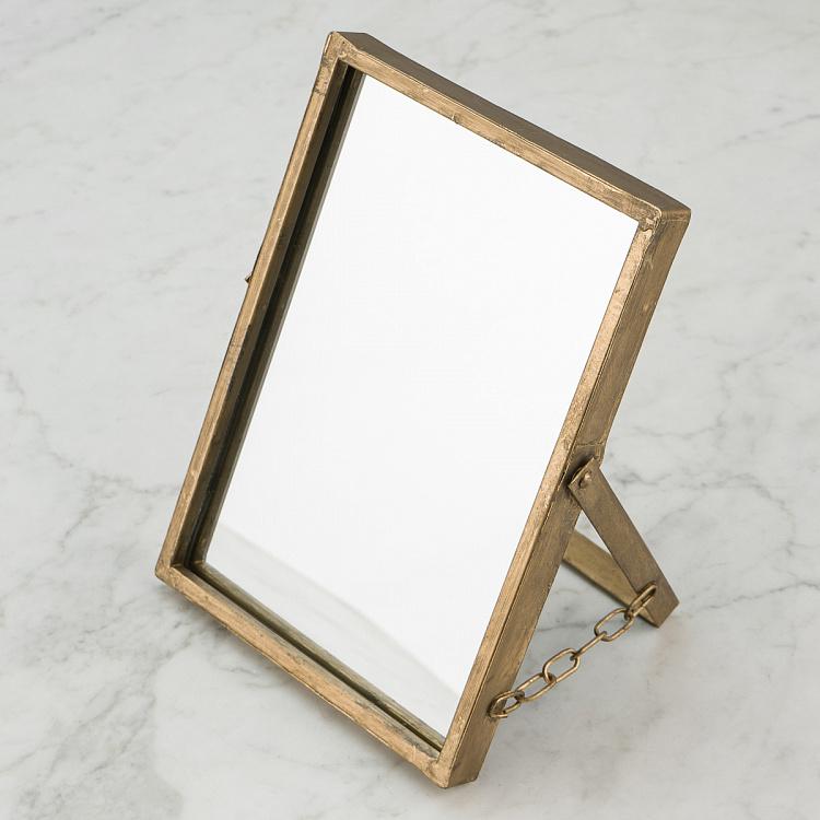 Прямоугольное настольное зеркало из состаренного металла Aged Metal Rectangular Mirror