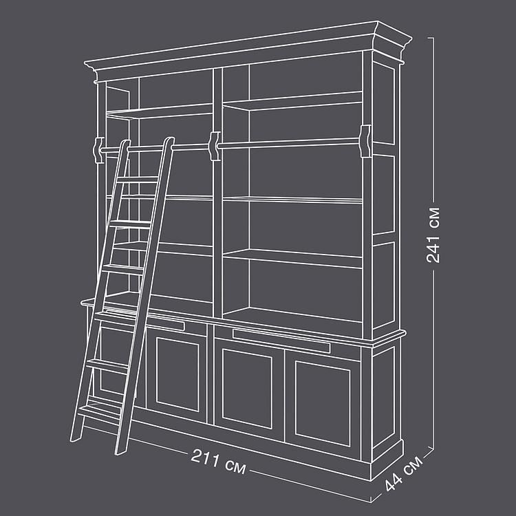 Стеллаж Nice Bookcase дуб Oak Brown - ракурс 16