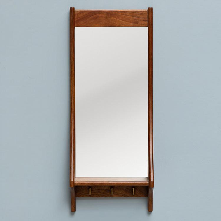 Зеркало с полкой и тремя крючками Ферги Fergie Mirror With Shelf And 3 Hooks