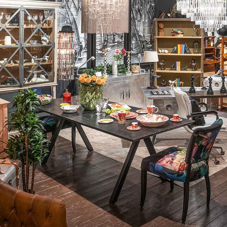 Стул Mimi Dining Chair, Black Wood полиэстер Acid Jungle - ракурс 16