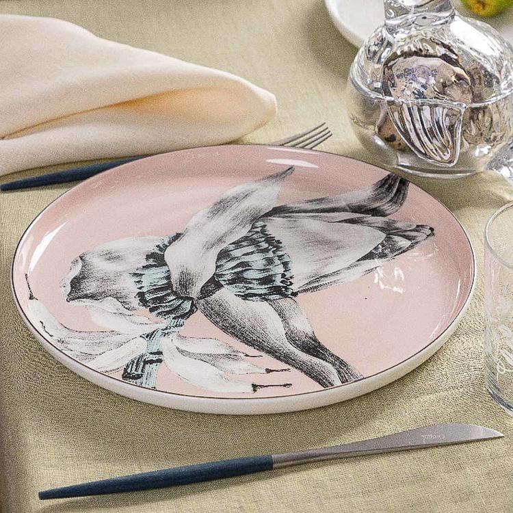 Бежевая обеденная тарелка с бананом Экзо Exo Dinner Plate Banana Beige