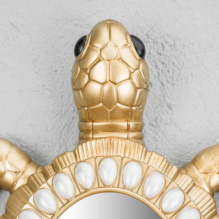 Настенное зеркало Черепаха Turtle Wall Mirror Gold