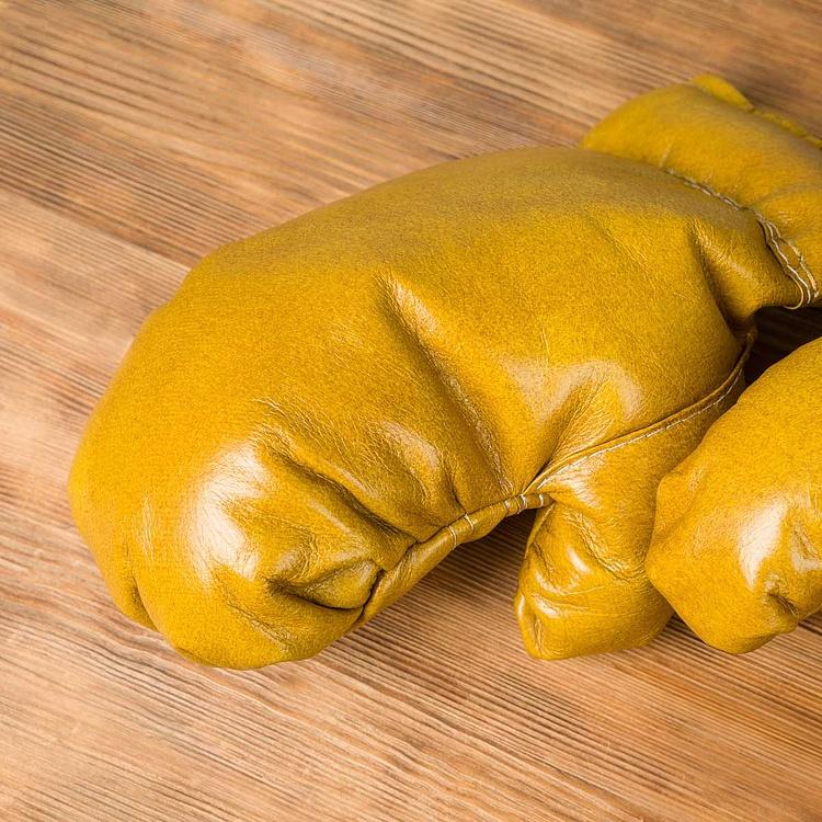 Декоративные кожаные боксёрские перчатки в винтажном стиле Boxing Gloves RM